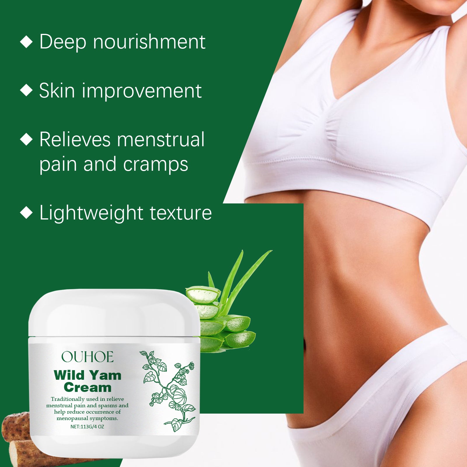 Wild Yam Menstrual Pain Relief Cream