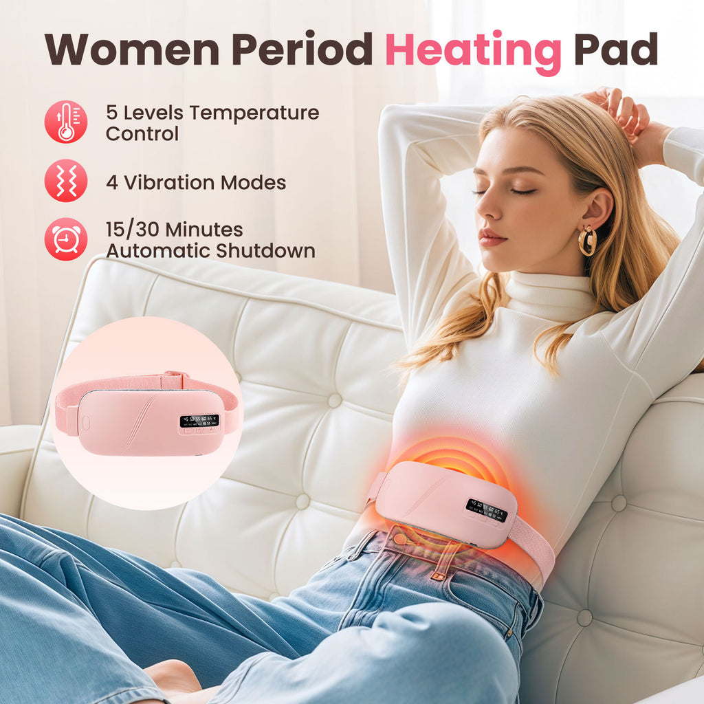 Wireless Heat Therapy Massage Belt for Menstrual Pain