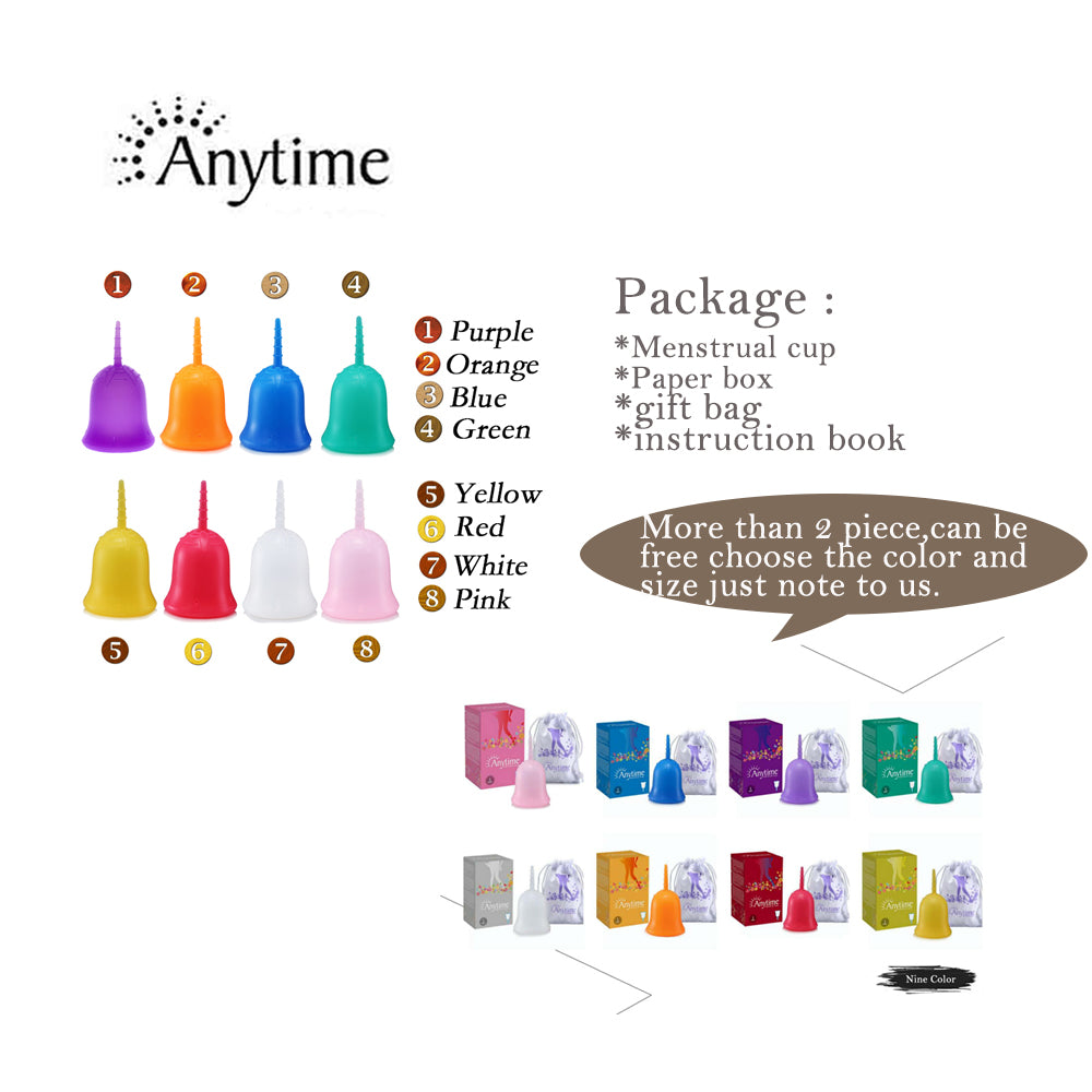 Reusable Medical Grade Silicone Menstrual Cup