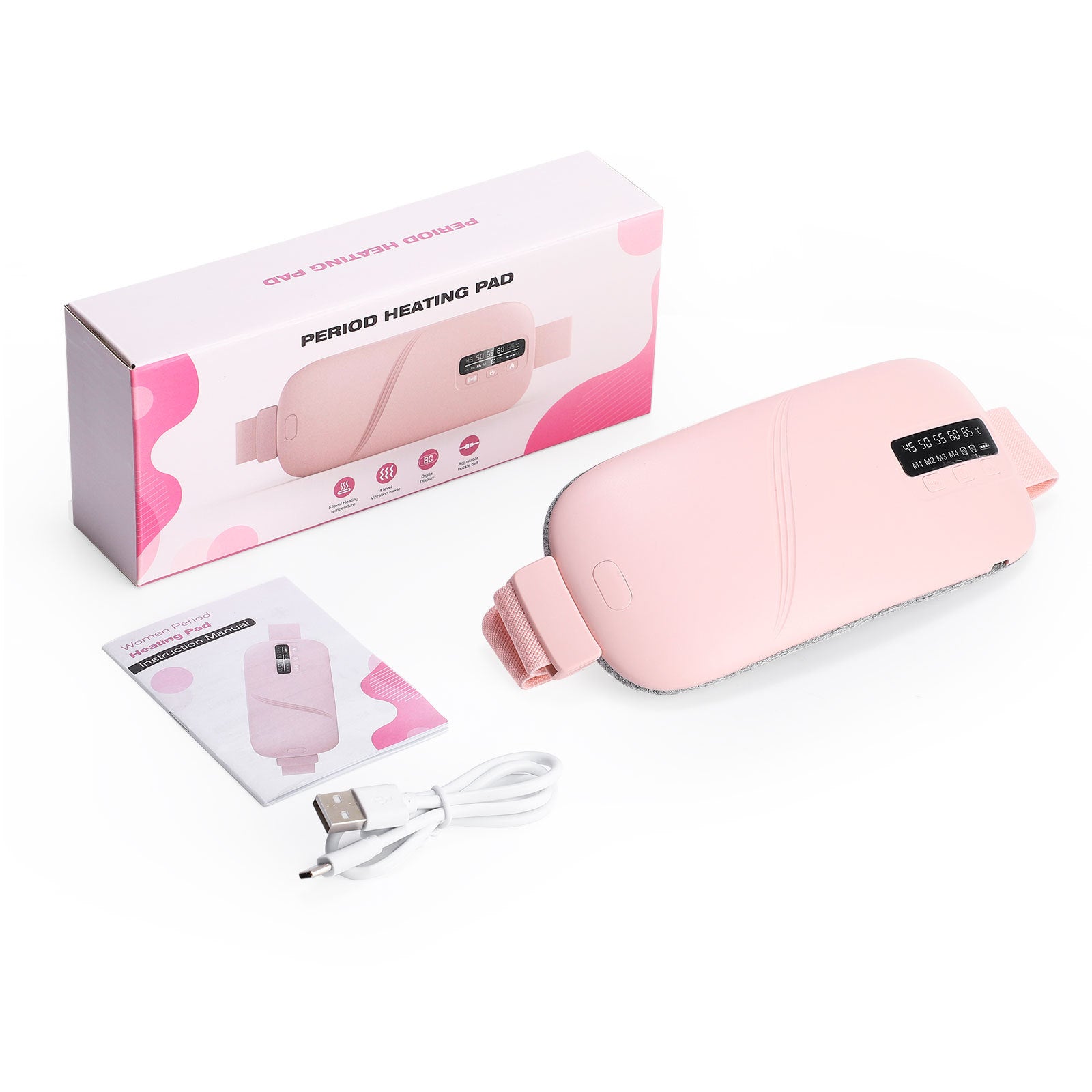 Wireless Heat Therapy Massage Belt for Menstrual Pain