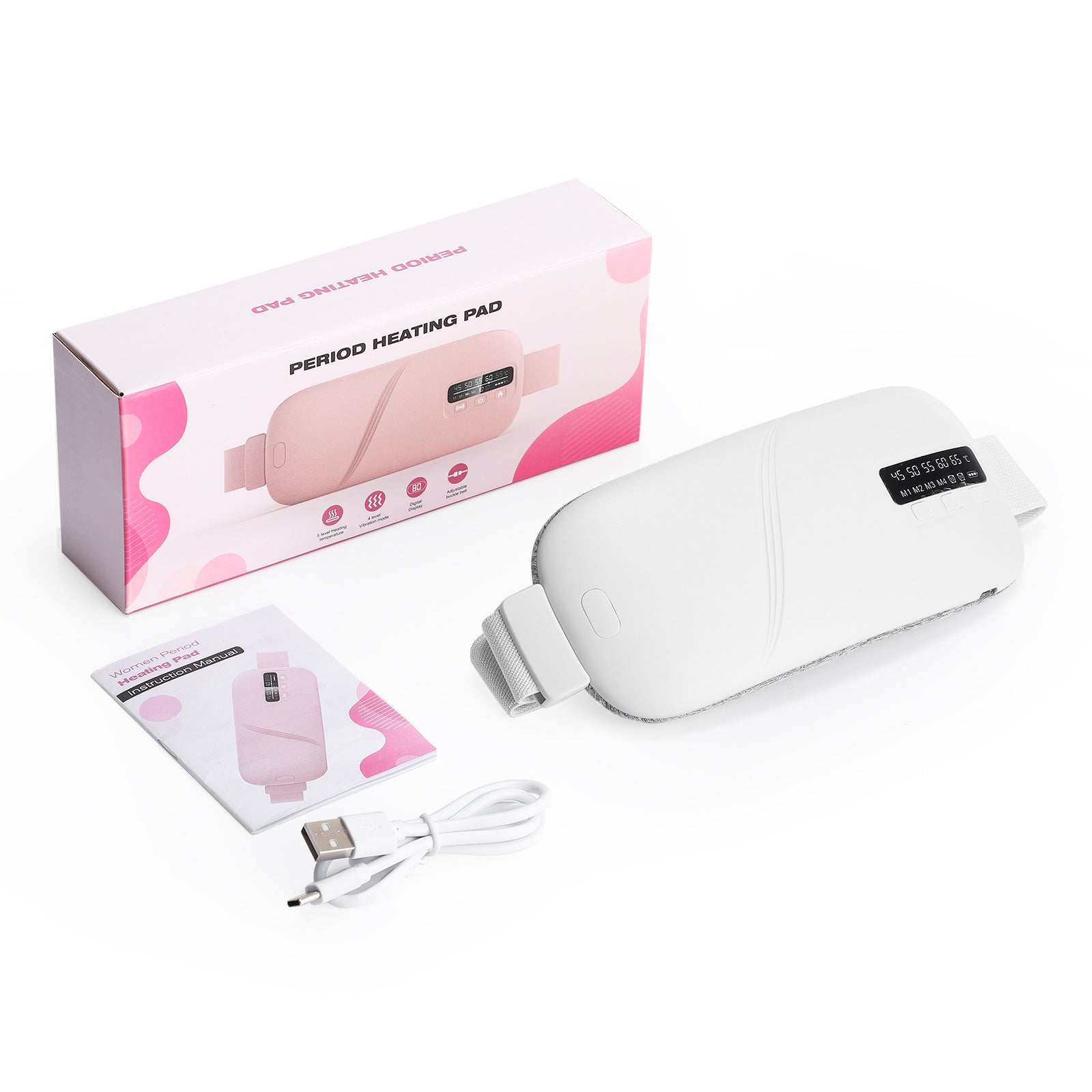 Wireless Heat Therapy Massage Belt for Menstrual Pain